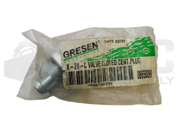 SEALED NEW GRESEN K-20-C VALVE CLOSED CENT PLUG