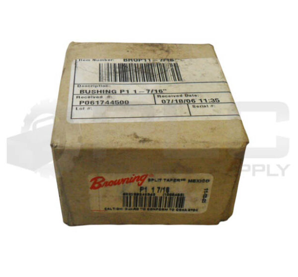 SEALED NEW BROWNING P1 1 7/16 TAPER LOCK BUSHING 1-7/16" BORE *READ*