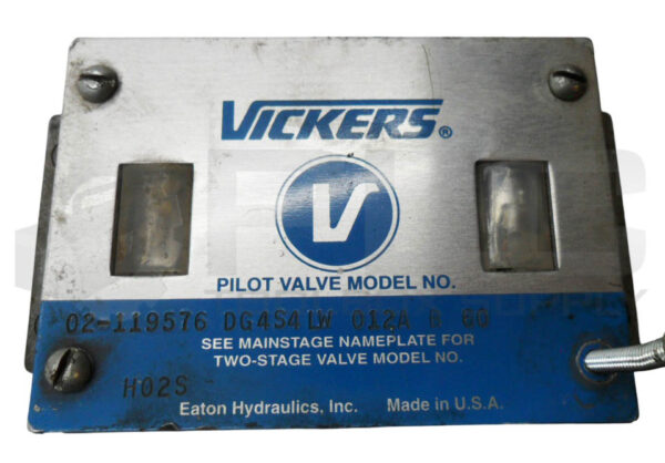 VICKERS 02-119576 DG4S4 LW 012A B 60 PILOT VALVE - Image 6