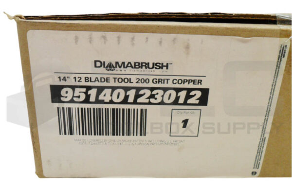 SEALED NEW DIAMABRUSH 95140123012 12 BLADE TOOL 14" 200 GRIT COPPER - Image 3