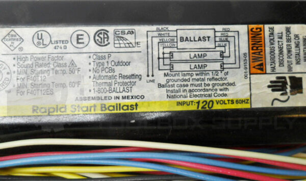 NEW MAGNETEK 446-L-SLH-TC-P RAPID START BALLAST 120V 60HZ *READ* - Image 6