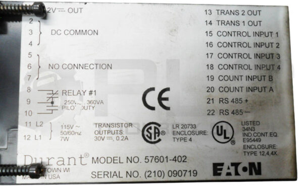 DURANT 57601-402 COUNTER TOTALIZER - Image 6