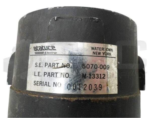 STATUCE ELECTRIC 5070-009 ELECTRIC MOTOR M-13312 - Image 6
