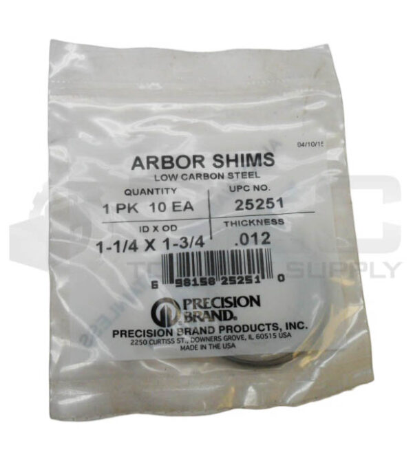 LOT OF 3 SEALED NEW BAG OF 10 PRECISION BRAND 25251 ARBOR SHIMS TOTAL 30 - Image 2