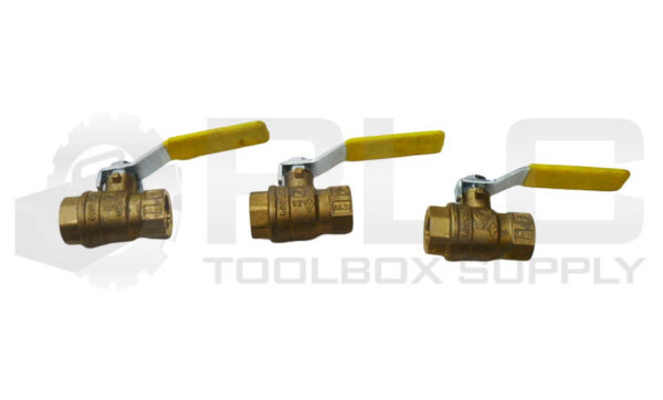 LOT OF 3 NEW 943202 BRASS SHUT-OFF VALVE 1/2" 600PSI