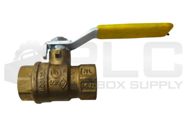 LOT OF 3 NEW 943202 BRASS SHUT-OFF VALVE 1/2" 600PSI - Image 2