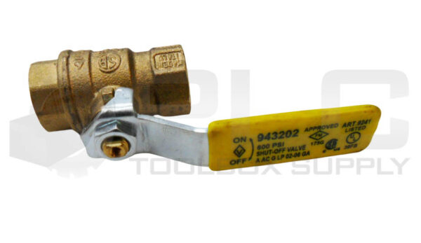 LOT OF 3 NEW 943202 BRASS SHUT-OFF VALVE 1/2" 600PSI - Image 3