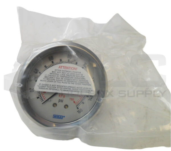 NEW WIKA 50241249 PRESSURE GAUGE 2.5" 160PSI/KPA 1/4" NPT 213.53 - Image 2