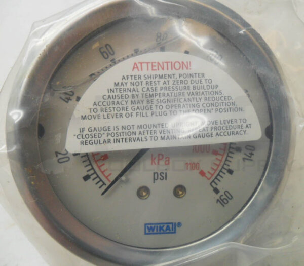 NEW WIKA 50241249 PRESSURE GAUGE 2.5" 160PSI/KPA 1/4" NPT 213.53 - Image 4