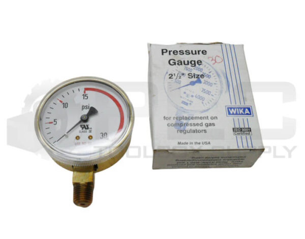 NEW WIKA 8610860 PRESSURE GAUGE 2.5" 30PSI 1/4"NPT 111.11