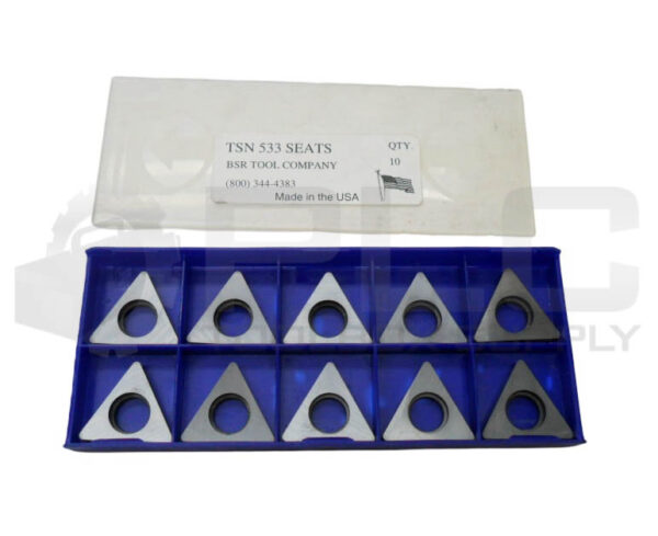 NEW BOX OF 10 BSR TOOL COMPANY TSN 533 CARBIDE INSERTS