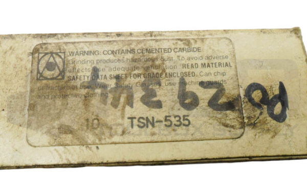 NEW BOX OF 10 TSN-535 CARBIDE INSERTS *READ* - Image 4