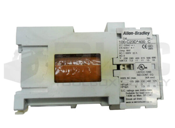 ALLEN BRADLEY 100-C23D*400 /C CONTACTOR 600VAC 30A - Image 4
