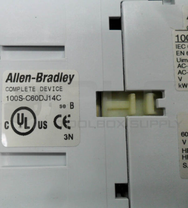 ALLEN BRADLEY 100S-C60DJ14C /B CONTACTOR W/ 100-C60D*00 /B W/ 100S-F /B - Image 7