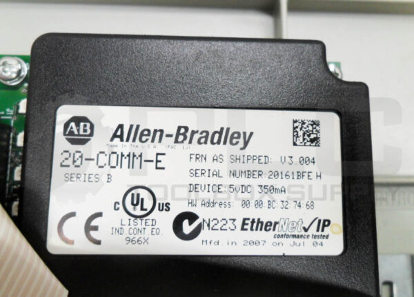 ALLEN BRADLEY 20A C 022 A 0 AYNANNN /A AC DRIVE 20AC022A0AYNANNN W/ 20-COMM-E - Image 8