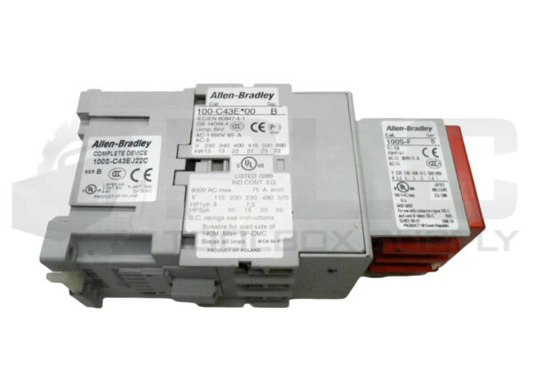 ALLEN BRADLEY 100S-C43EJ22 /B SAFETY CONTACTOR W/ 100-C43E*00 /B W/ 100S-F /B - Image 4