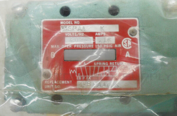 SEALED NEW NUMATICS 33SPA4 /K SOLENOID VALVE 120V 50/60HZ .16A W/ 227-877B COIL - Image 7