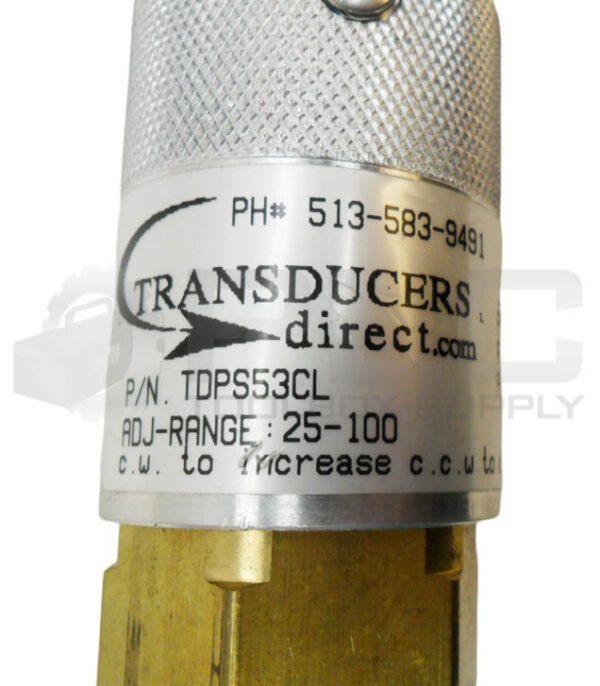 NEW TRANSDUCERS DIRECT TDPS53CL PRESSURE TRANSDUCER 25-100PSI - Image 5