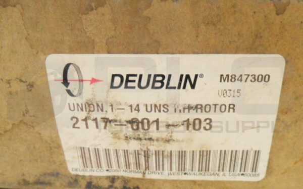 NEW DEUBLIN 2117-001-103 UNION 1" 14 UNS *READ* - Image 7
