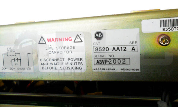 ALLEN BRADLEY 8520-AA12 /A SERVO AMPLIFIER DRIVE - Image 7