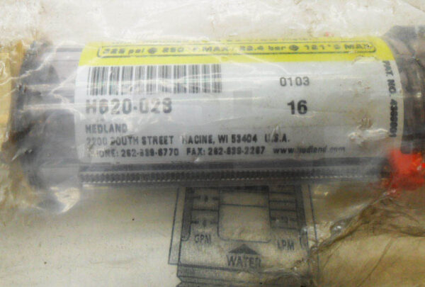 SEALED NEW HEDLAND H620-028 EZ-VIEW FLOWMETER 325PSI 250DEG F 0-100LPM *READ* - Image 3