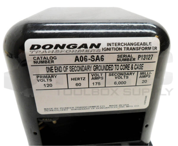 NEW DONGAN A06-SA6 IGNITION TRANSFORMER 120V 60HZ 15A - Image 5