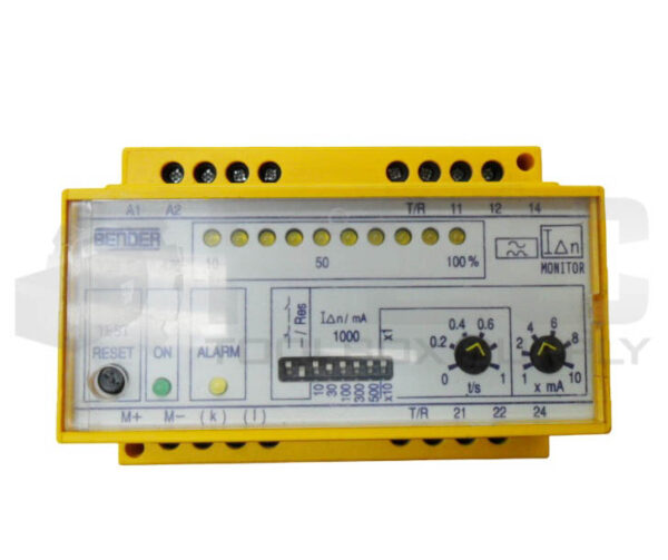 BENDER RCM470LY-13A RESIDUAL CURRENT MONITOR 10A 50/60HZ 90-132VAC - Image 2