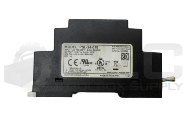 AUTOMATION DIRECT PSL-24-010 POWER SUPPLY 24VDC 0.42A 100-240VAC 50/60HZ - Image 4