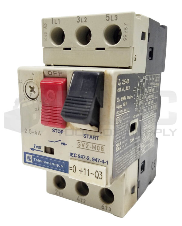 LOT OF 3 TELEMECANIQUE GV2-M08 MOTOR STARTER PROTECTOR 2.5-4A - Image 4