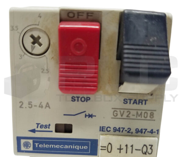LOT OF 3 TELEMECANIQUE GV2-M08 MOTOR STARTER PROTECTOR 2.5-4A - Image 6