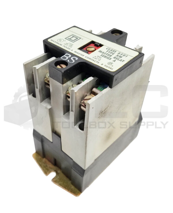 SQUARE D 8501-XMO40 /A CONTROL RELAY 20A 6P 120V/60Hz 110V/50Hz, 8501XM040