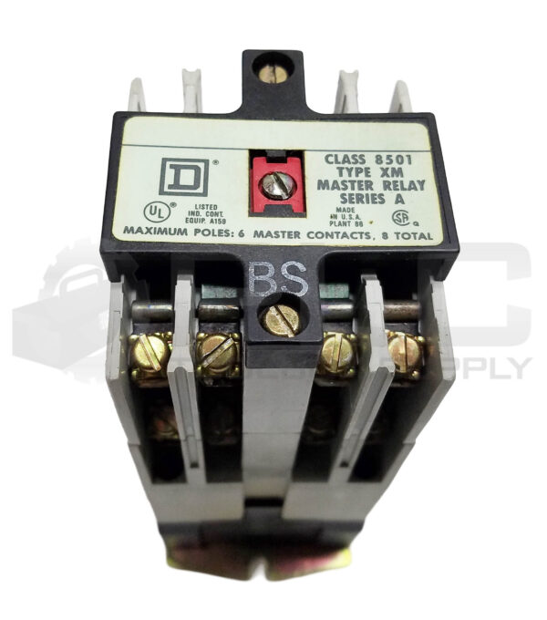 SQUARE D 8501-XMO40 /A CONTROL RELAY 120V/60Hz 110V/50Hz w/ 8501 XB-20 RELAY - Image 3