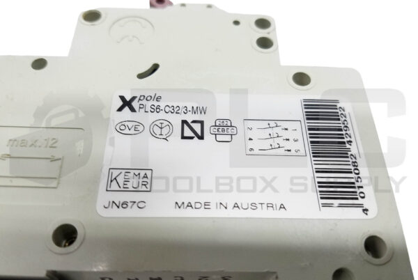 MOELLER PLS6-C32/3-MW CIRCUIT BREAKER 32A 3P - Image 4