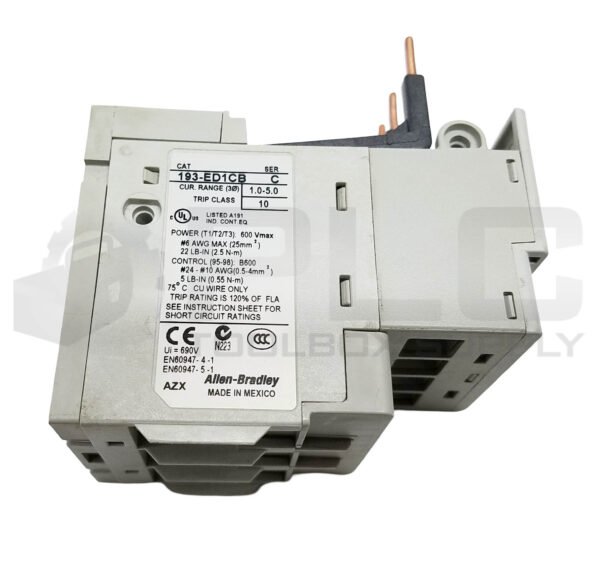 ALLEN BRADLEY 193-ED1CB /C OVERLOAD RELAY 1.0-5.0A - Image 4