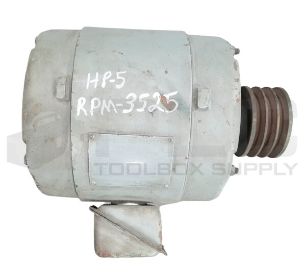 GENERAL ELECTRIC 9F1126P MOTOR 5HP 3PH 3525RPM FR: 213 - Image 4