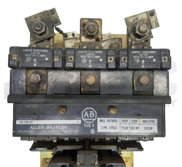 ALLEN BRADLEY 709-FOD103 Ser. K STARTER SIZE 5 3P 3PH 75A86, 709-F0D103 *READ - Image 2