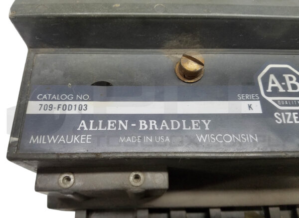 ALLEN BRADLEY 709-FOD103 Ser. K STARTER SIZE 5 3P 3PH 75A86, 709-F0D103 *READ - Image 5