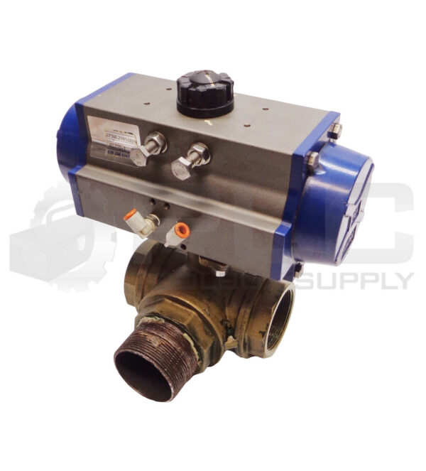 BI-TORQ IP3WL2085SRPN ACTUATOR W/ CW617N BRASS BALL VALVE