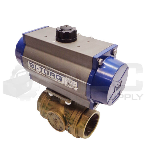 BI-TORQ IP3WL2085SRPN ACTUATOR W/ CW617N BRASS BALL VALVE - Image 2