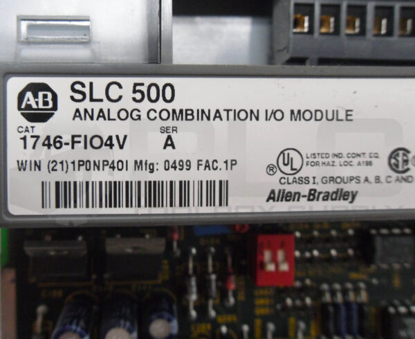 ALLEN BRADLEY 1746-FIO4V SER A ANALOG COMBINATION I/O MODULE SLC500 - Image 6