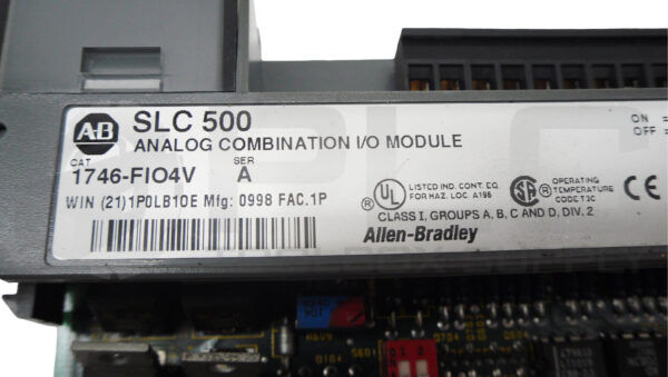 ALLEN BRADLEY 1746-FIO4V SER A ANALOG COMBINATION I/O MODULE SLC 500 *READ* - Image 6