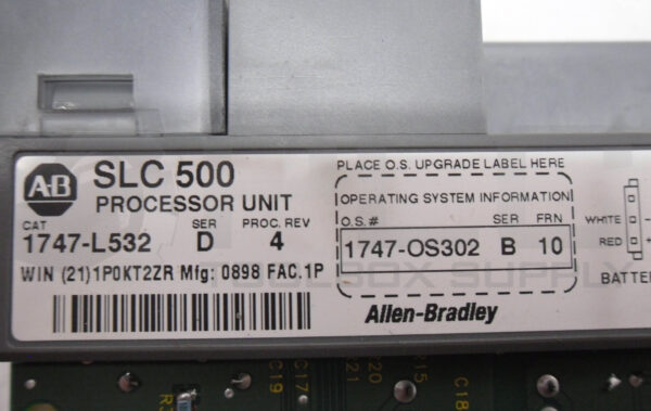 ALLEN BRADLEY 1747-L532 /D PROCESSOR UNIT SLC 500 REV: 4 *READ* - Image 7