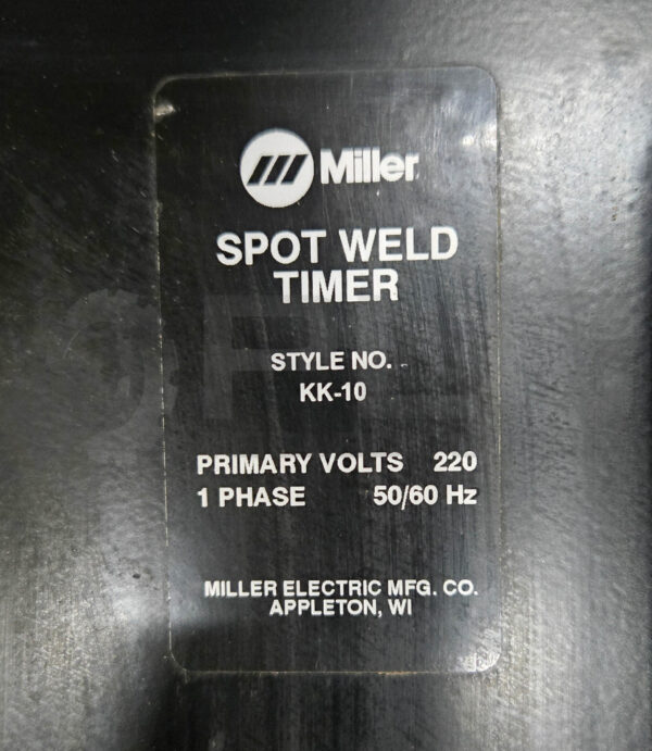 MILLER LMSW-52T PORTABLE SPOT WELDING MACHINE 1PH 220V 2.5KVA 50/60HZ - Image 6