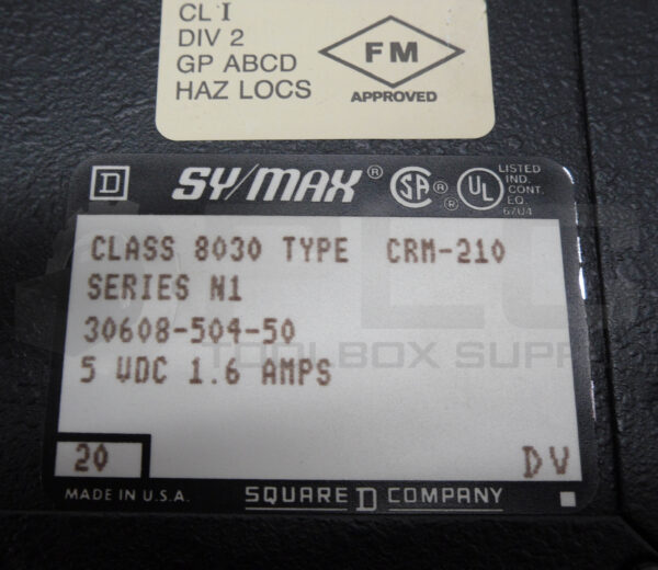 SQUARE D 8030 CRM-210 SER N1 SY/MAX INTERFACE MODULE 5VDC 1.6A - Image 5