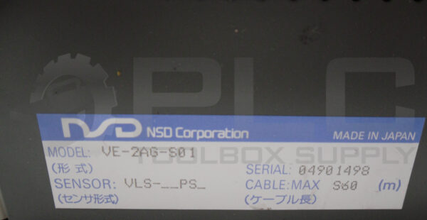 NSD VE-2AG-S01 SENSOR CONTROL MODULE VE-2 - Image 5
