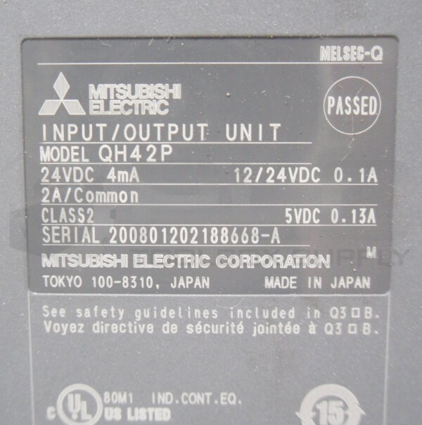 MITSUBISHI QH42P INPUT/OUTPUT MODULE 24VDC 4MA - Image 5