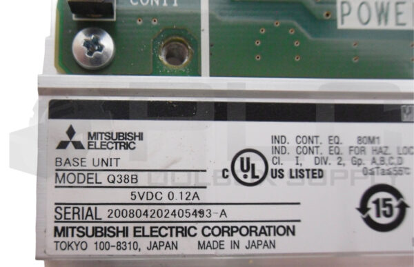 MITSUBISHI Q38B BASE UNIT 5VDC 0.12A; 10 SLOT - Image 5