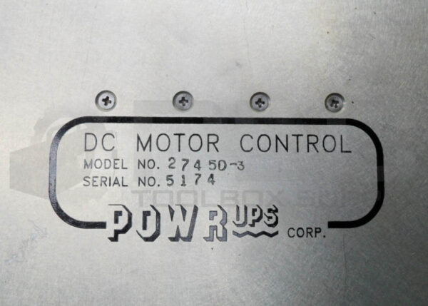 POWR UPS CORP 2745D-3 DC MOTOR CONTROL - Image 4