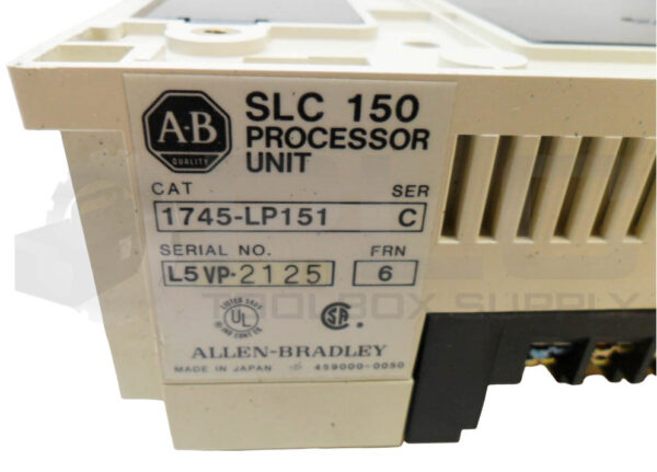 ALLEN BRADLEY 1745-LP151 /C PROCESSOR UNIT 85-132VAC 50/60HZ *PARTS* - Image 6