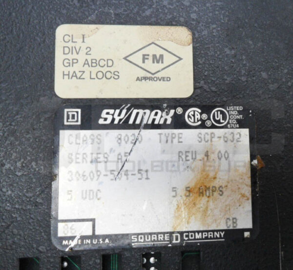 SQUARE D SY/MAX 8020 SCP-632 /A5 PROCESSOR MODULE 5VDC 5.5A - Image 6